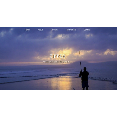 HTML CSS шаблон лендинга Zipper 2023