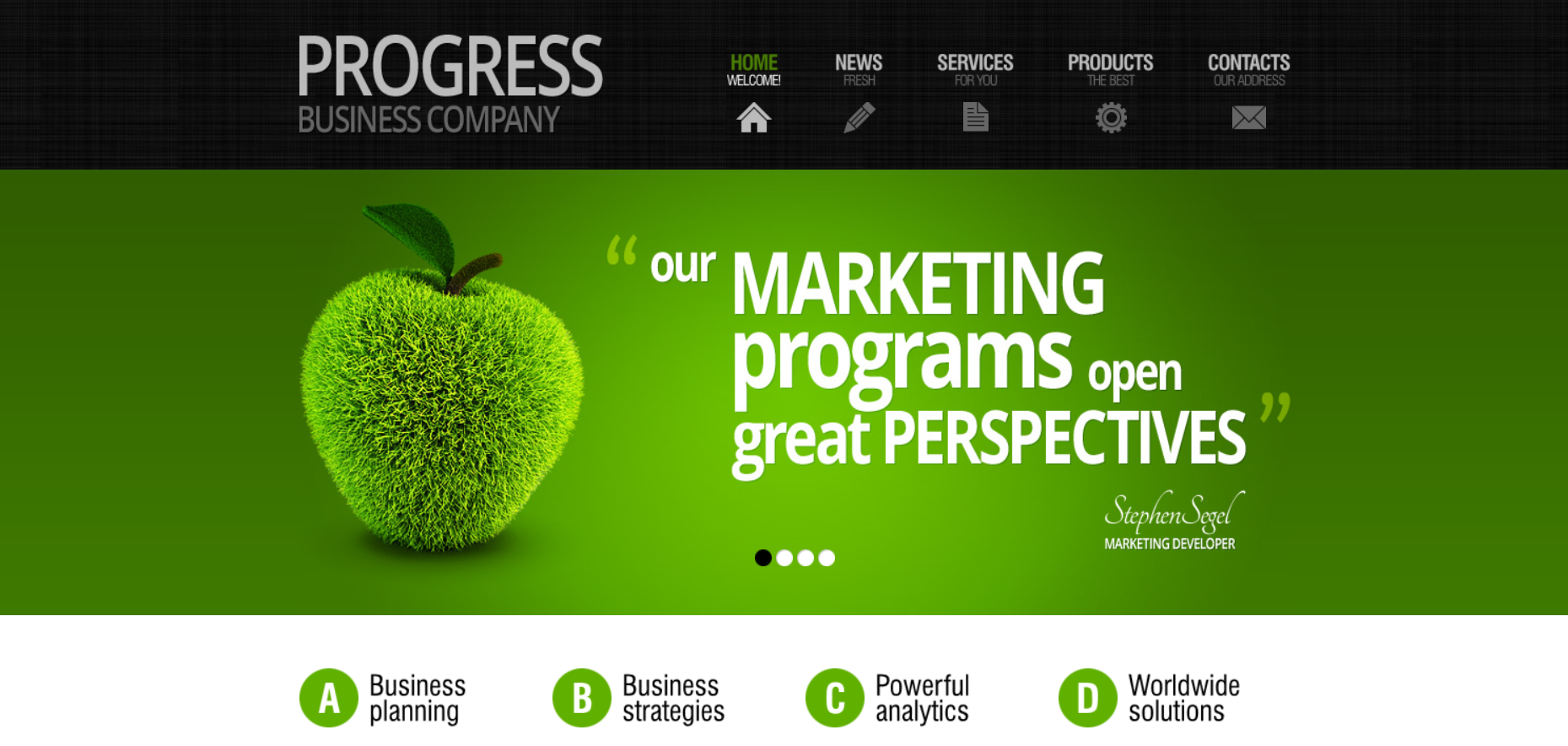 Шаблон сайта Бизнес №124