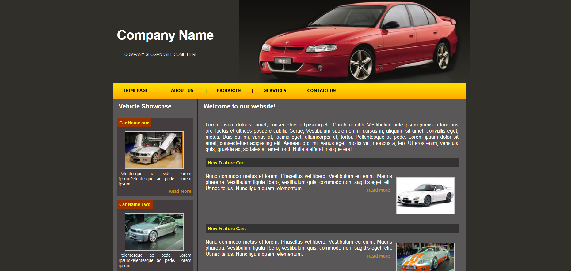 Шаблон сайта Авто №349