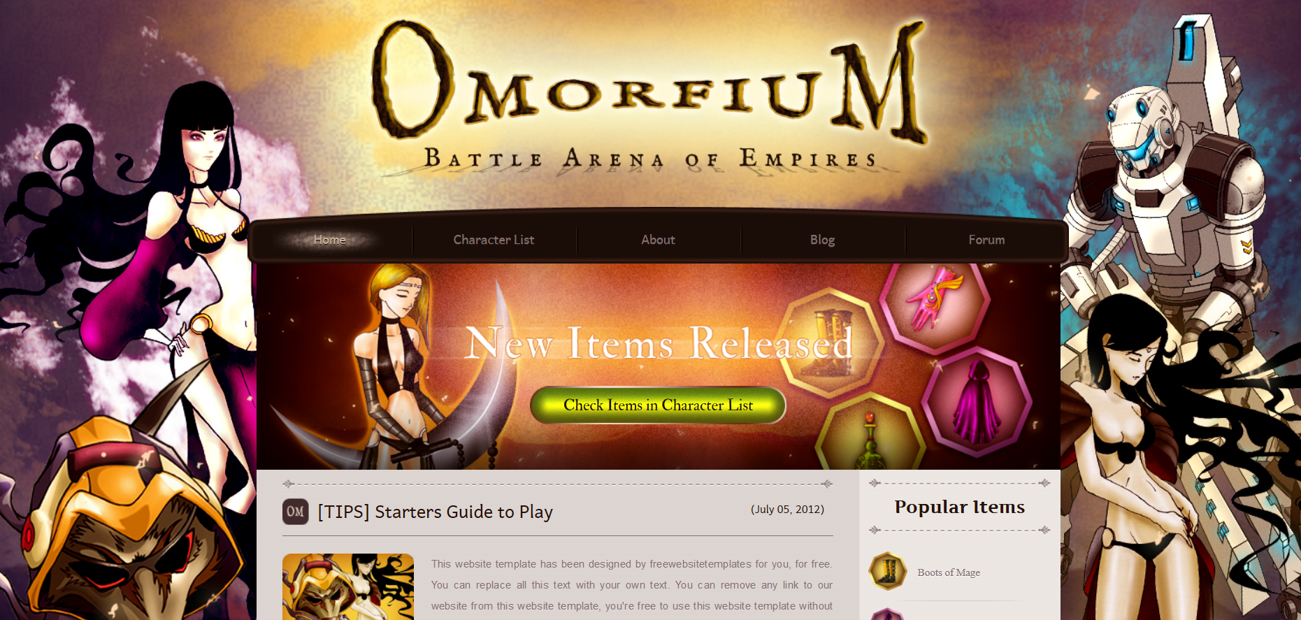 Шаблон сайта Игры №639