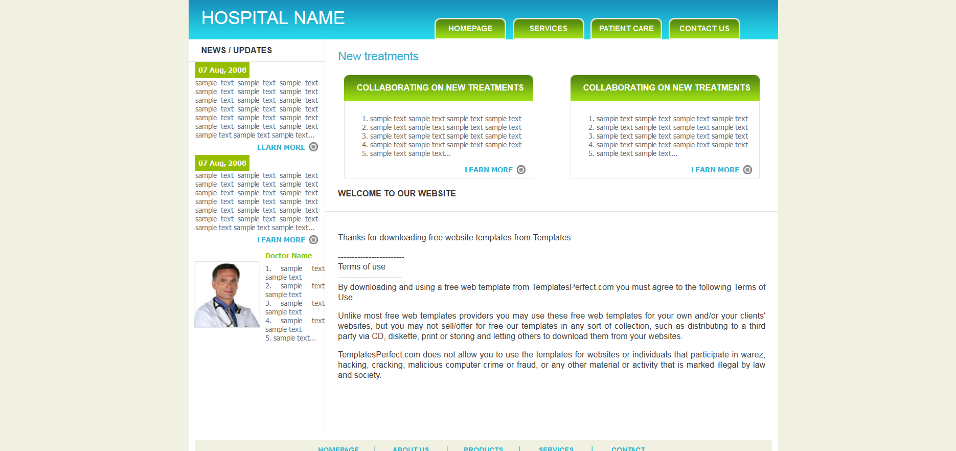 Шаблон сайта Медицина №388