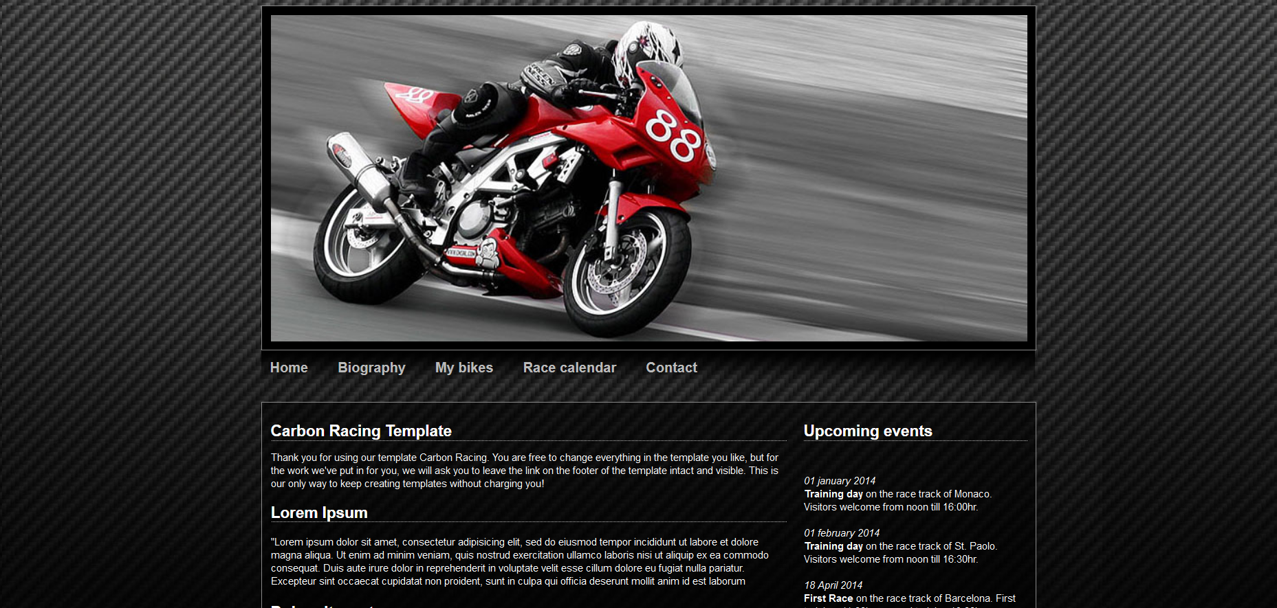 Шаблон сайта Спорт №74